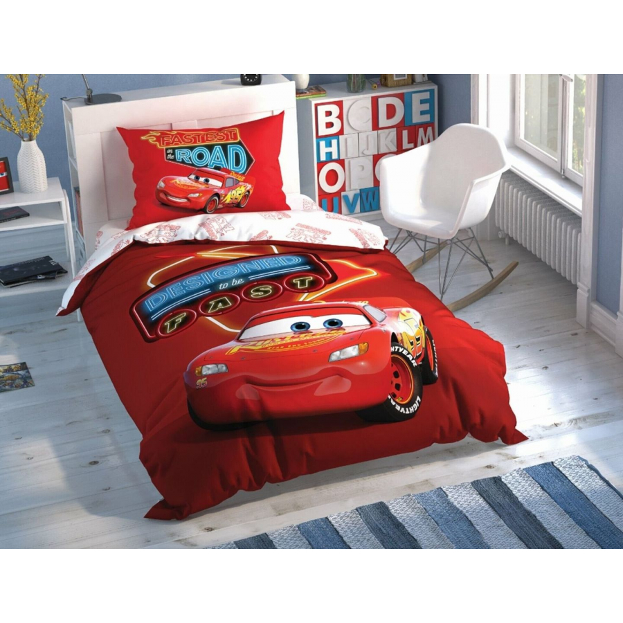 

Постельное белье Tac Disney - Cars Shiny Road 160*220 подростковый