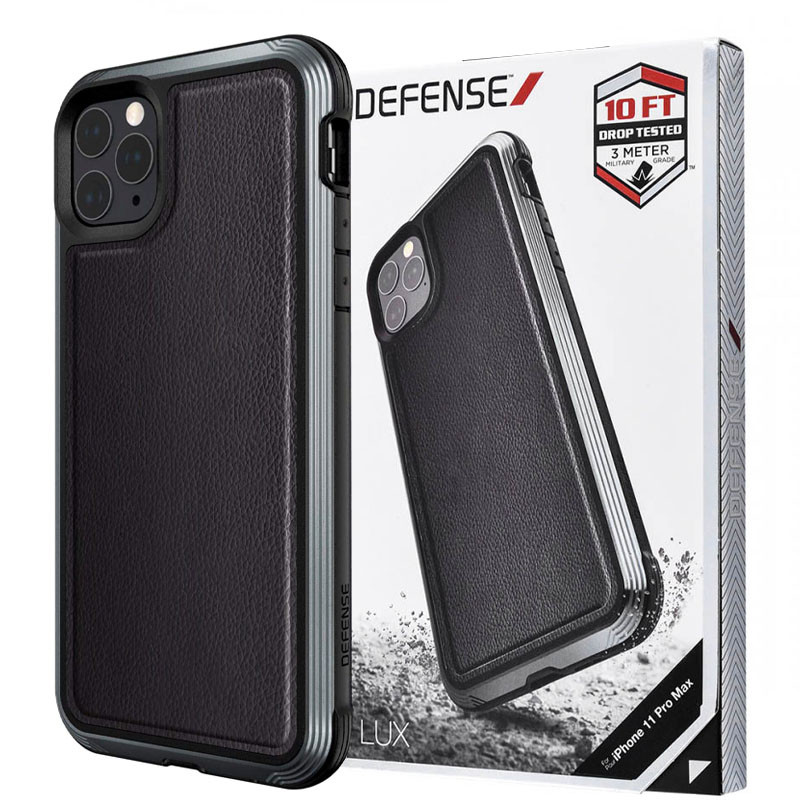 

Чехол Defense Lux Series (TPU+Metal+Leather) для Apple iPhone 11 Pro (5.8") Черный