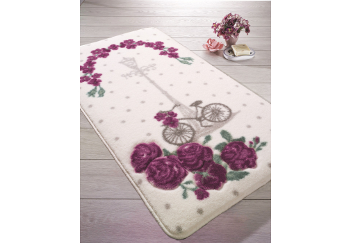 

Коврик для ванной Confetti Vintage Bike Mor 55*57 Разноцветный