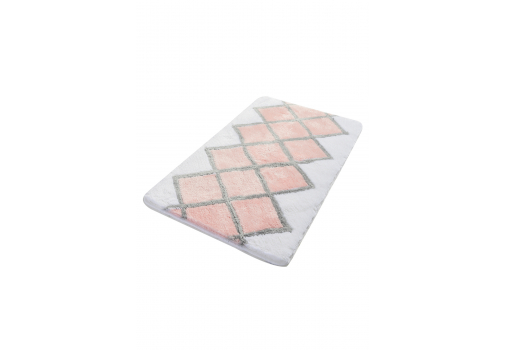 

Коврик для ванной Chilai Home Havana pembe 60*100 Бело-розовый