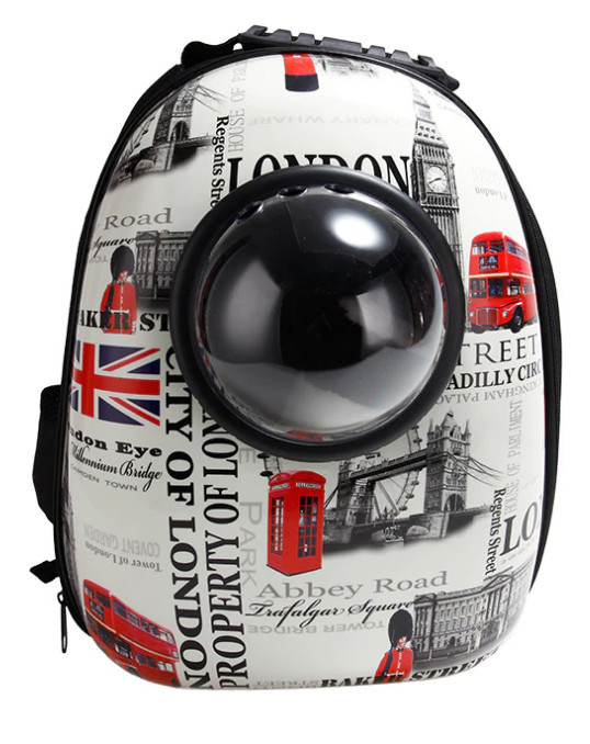 

Рюкзак для переноски животных Pet Backpack Capsule (42 х 32 х 29 см) London
