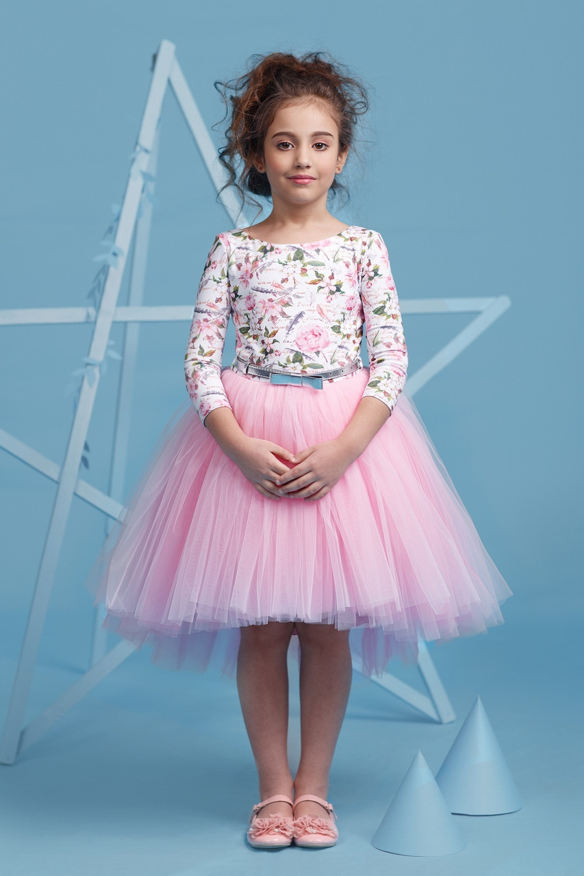 

Нарядное платье для девочки Зіронька 4070-1 розовый 134