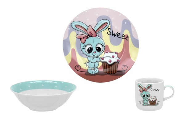 

Набор детской посуды Limited edition Sweet bunny C523