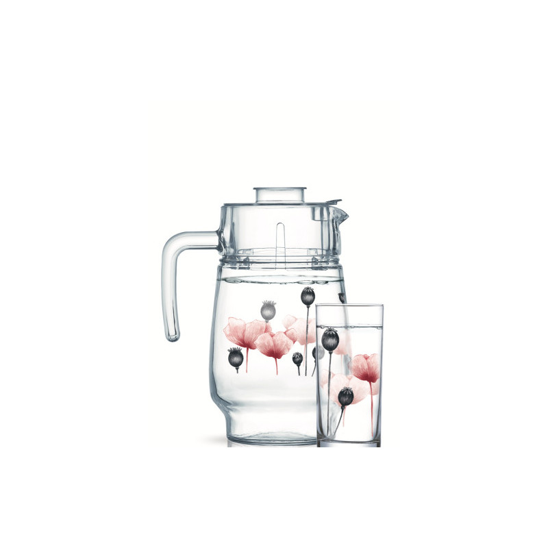 

Набір для води (LM-6285p) Luminarc Angelique Red 7 пр.