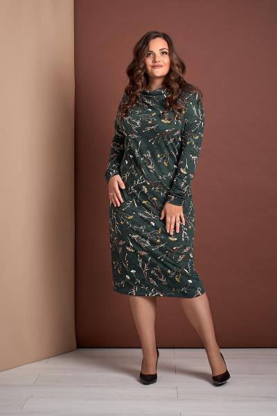 

Плаття Style-Nika Аллюр  Тёмно-бирюзовый в цветы 2125, Плаття Style-Nika Аллюр 48 Тёмно-бирюзовый в цветы 2125