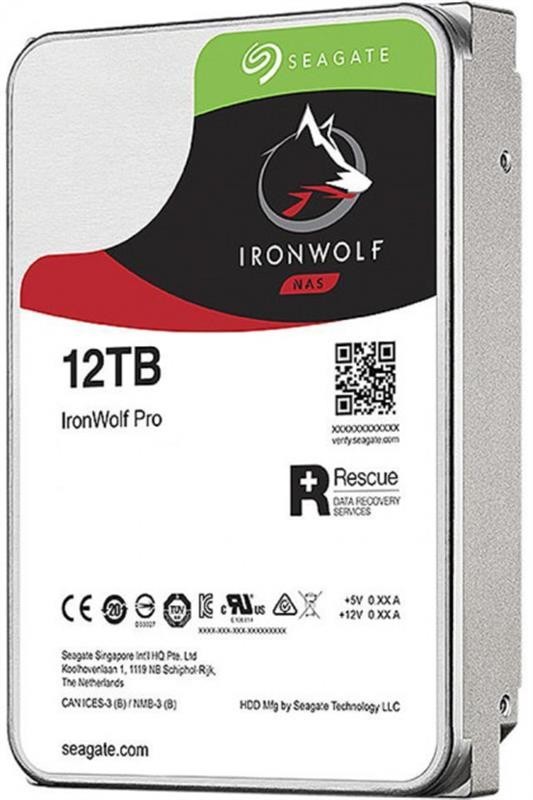 

Жесткий диск HDD 12 TB Seagate IronWolf Pro NAS 7200rpm 256MB (ST12000NE0008)