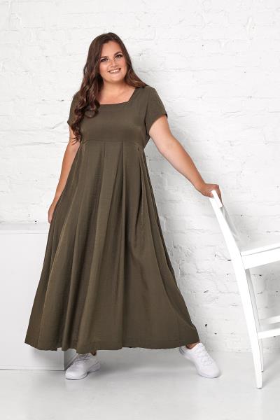 

Платье Style-Nika МИФ  Бутылочный 3058, Платье Style-Nika МИФ 50 Бутылочный 3058