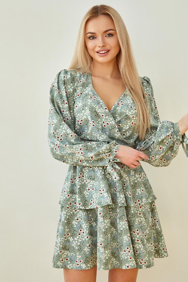 

Женское JADONE FASHION мини платье с объёмными рукавами Леена юбка из двух воланов цвет оливка  (Платье Леена оливка, Женское JADONE FASHION мини платье с объёмными рукавами Леена юбка из двух воланов цвет оливка XL (Платье Леена оливка)