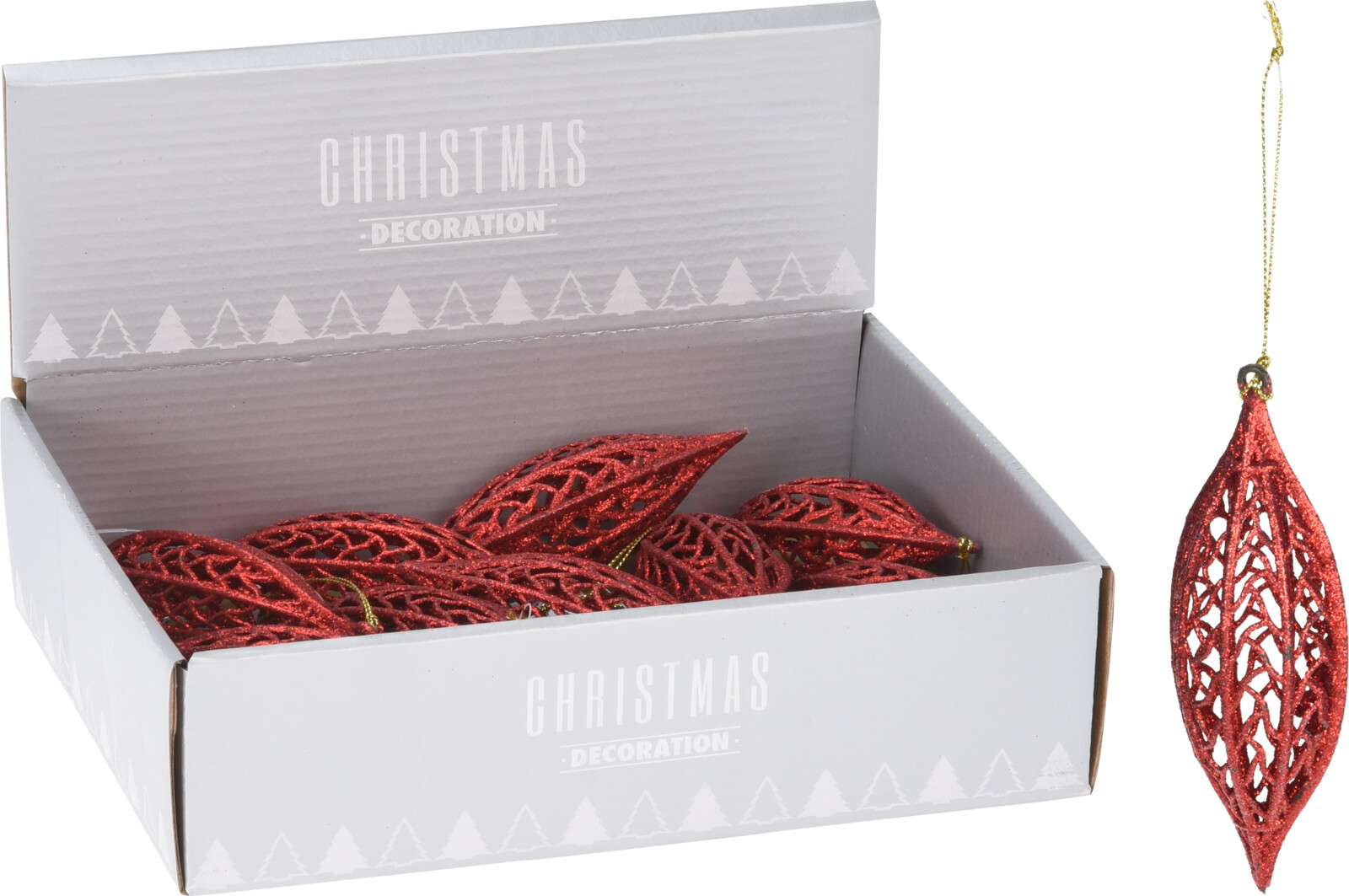 

Набор елочных игрушек Christmas Decoration Сосулька 4х4х13.5 см 12 шт Красная (CAA129820)