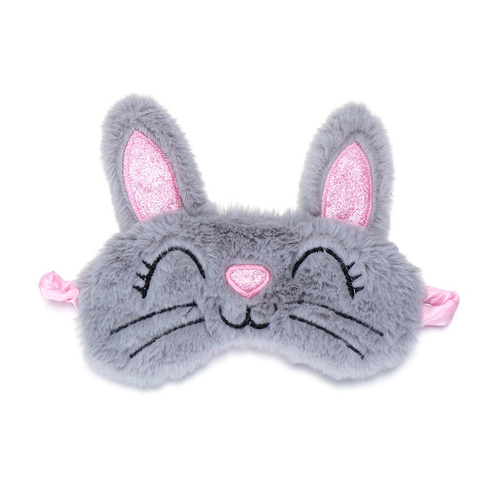

Маска для сна плюшевая Silenta Зайчик Fasion Grey