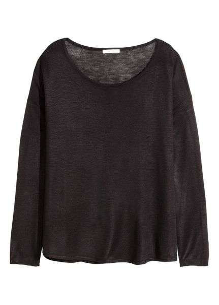 

Лонгслив H&M XS Черный (1099-197)