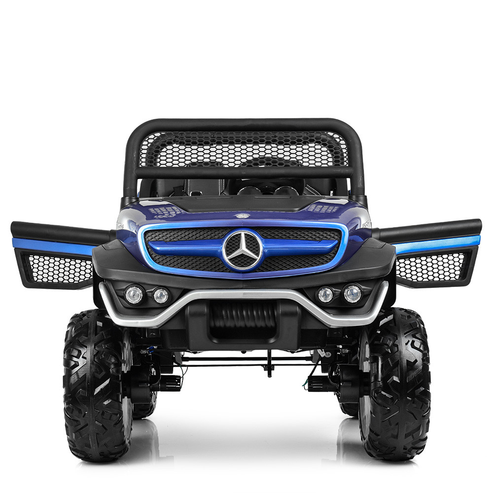 

Детский электромобиль джип двухместный Mercedes на аккумуляторе Bambi Синий M4133EBLRS-4