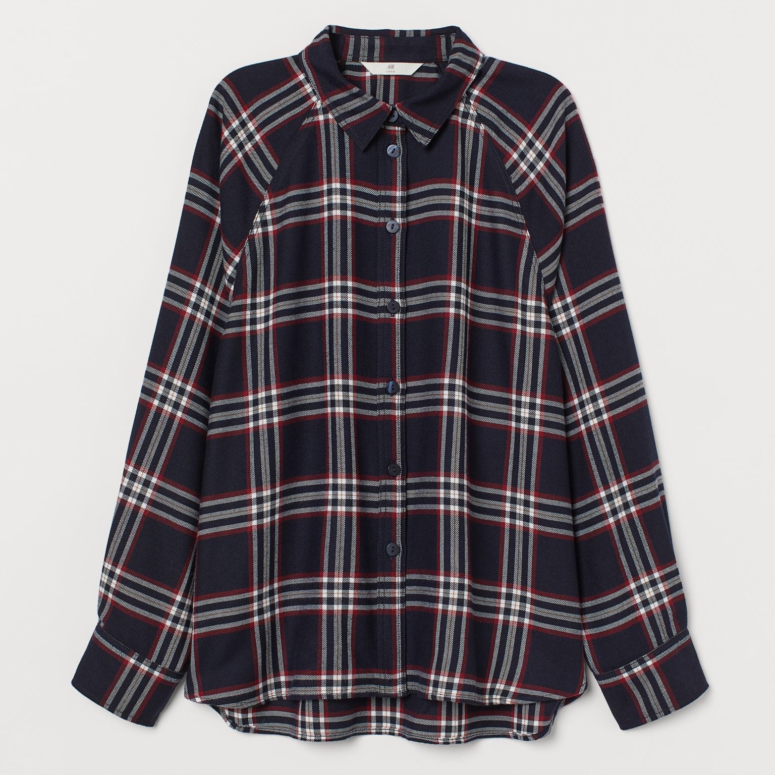 

Рубашка H&M 09-0788647-001 44 Темно-синяя (СА2000001869956)