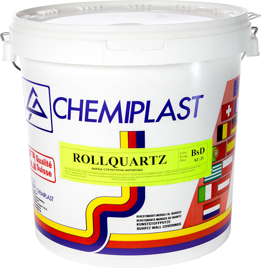 

Акриловая краска CHEMIPLAST ROLLQUARTZ sil. структурная 25 кг белая (SKU_25105-mg)