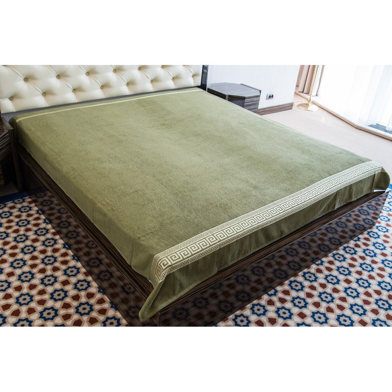 

Простынь махровая Hanibaba Grek green M013175
