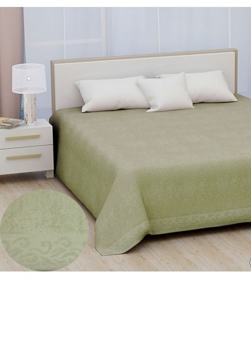 

Простынь махровая Hanibaba Sila green m014053