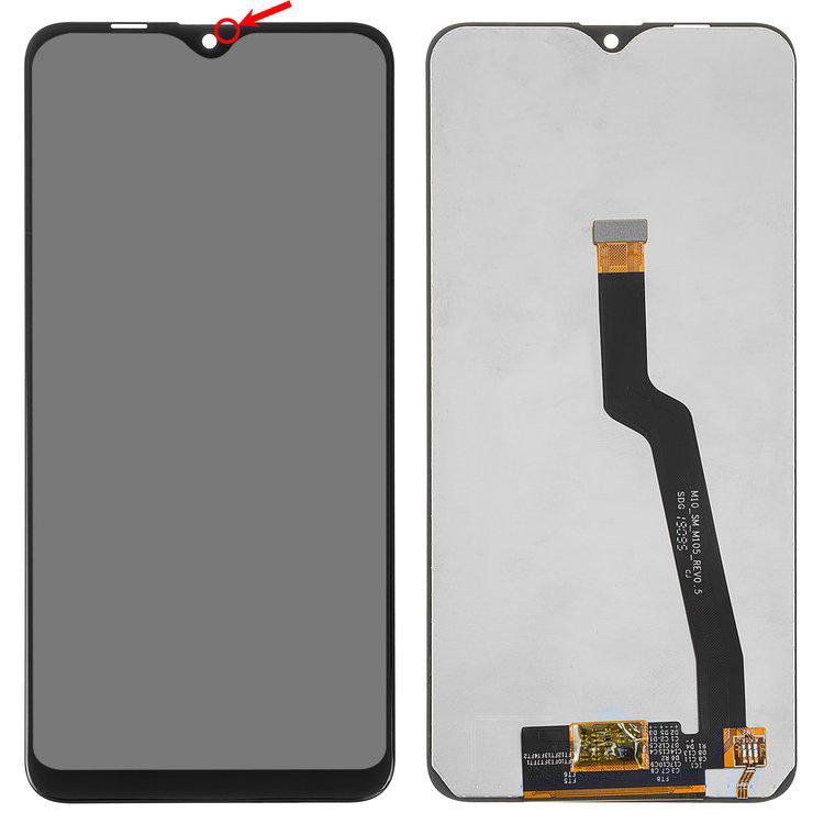 

Дисплей для Samsung M105 Galaxy M10, чорний, із сенсорним екраном, Original (PRC), original glass