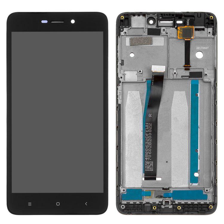 

Дисплей для Xiaomi Redmi 4A, чорний, із сенсорним екраном, з рамкою, Original (PRC), Self-welded, 2016117