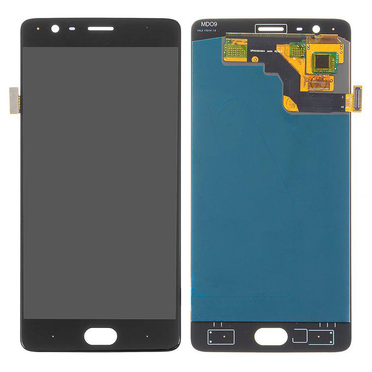 

Дисплей для OnePlus 3 A3003, чорний, із сенсорним екраном, (OLED), High Copy