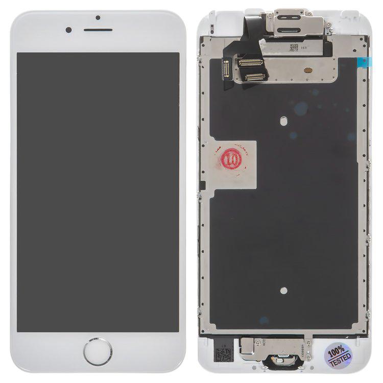 

Дисплей для iPhone 6S, білий, із сенсорним екраном, з рамкою, AAA, Tianma, зі шлейфом кнопки HOME, з камерою, з динаміком