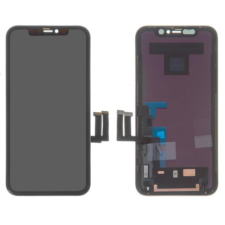 

Дисплей для iPhone 11, чорний, із сенсорним екраном, з рамкою, (TFT), AAA, Tianma