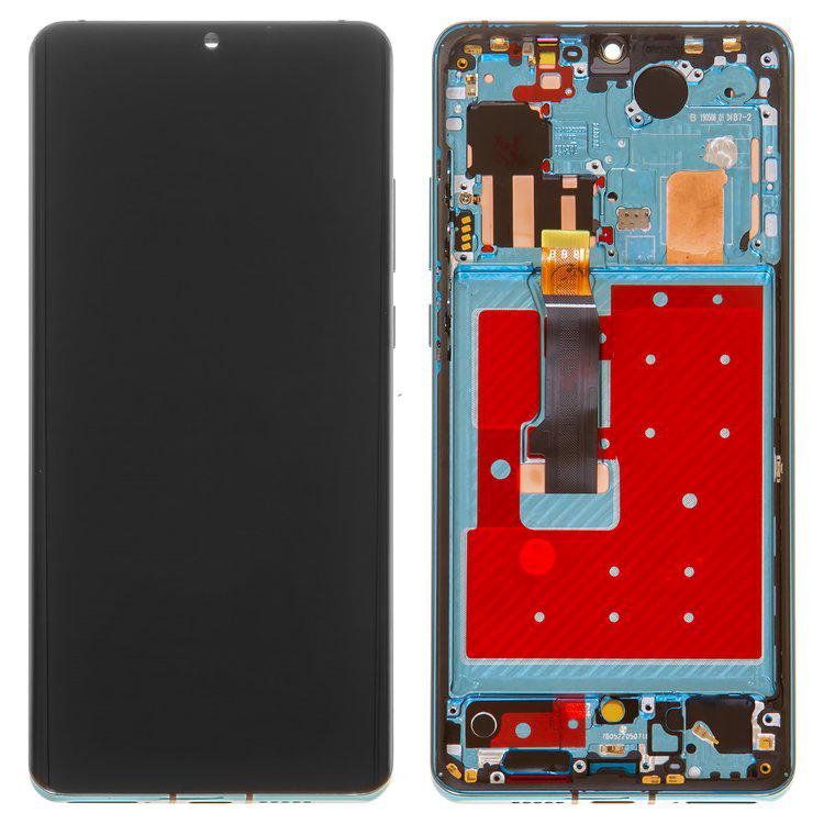 

Дисплей для Huawei P30 Pro, синій, із сенсорним екраном, з рамкою, Original (PRC), aurora