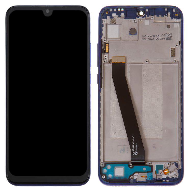 

Дисплей для Xiaomi Redmi 7, синій, із сенсорним екраном, з рамкою, High Copy, M1810F6LG, M1810F6LH, M1810F6LI
