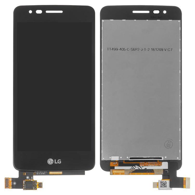 

Дисплей для LG K8 (2017) X240 Dual Sim, чорний, із сенсорним екраном, Original (PRC), 20 pin