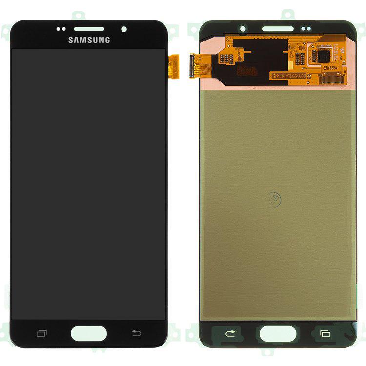 

Дисплей для Samsung A710 Galaxy A7 (2016), чорний, із сенсорним екраном, Original (PRC), original glass
