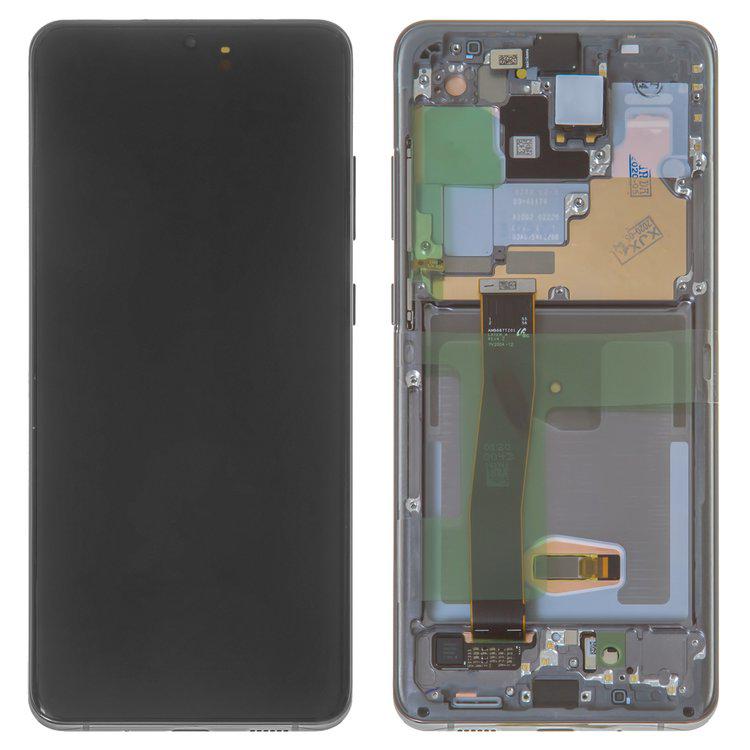 

Дисплей для Samsung G988 Galaxy S20 Ultra, сірий, із сенсорним екраном, з рамкою, Original (PRC), cosmic grey