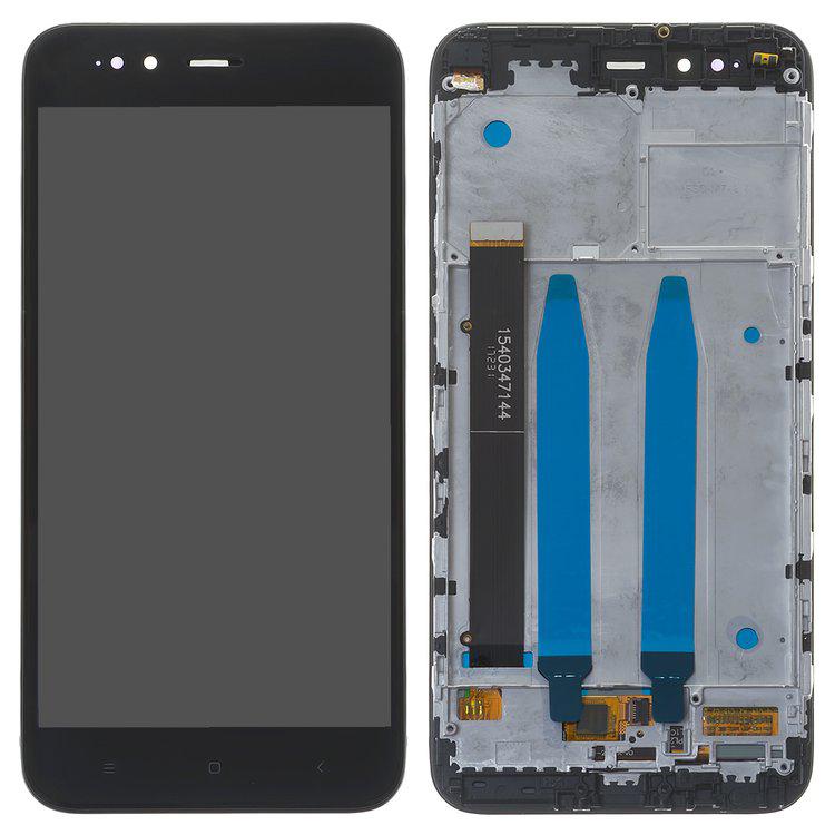 

Дисплей для Xiaomi Mi 5X, Mi A1, чорний, із сенсорним екраном, з рамкою, High Copy, Self-welded, MDG2, MDI2, MDE2