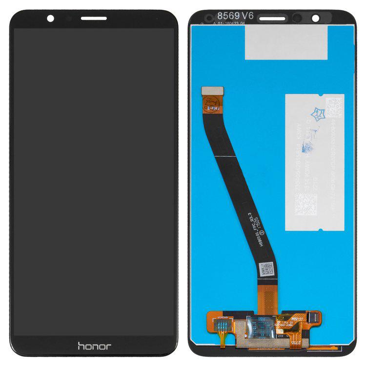 

Дисплей для Huawei Honor 7X, чорний, із сенсорним екраном, High Copy, BND-L21