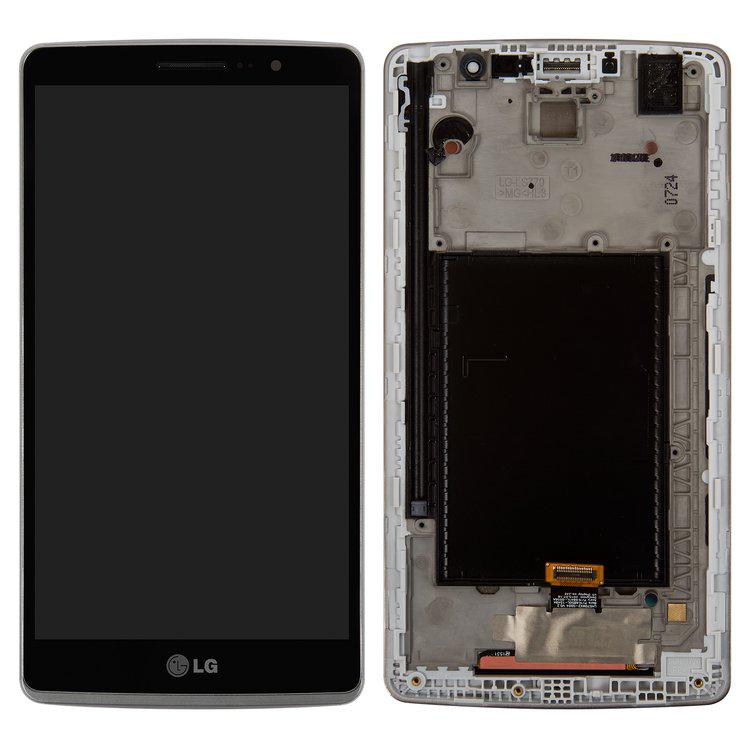 

Дисплей для LG H540F G4 Stylus Dual, H542 G4 Stylus, H631 G4 Stylus, H635 G4 Stylus, LS770 G4 Stylus, чорний, із сенсорним екраном, з передньою панеллю