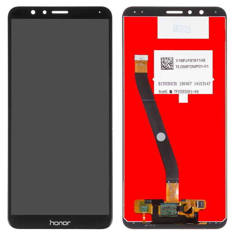 

Дисплей для Huawei Honor 7X, чорний, із сенсорним екраном, Original (PRC), BND-L21