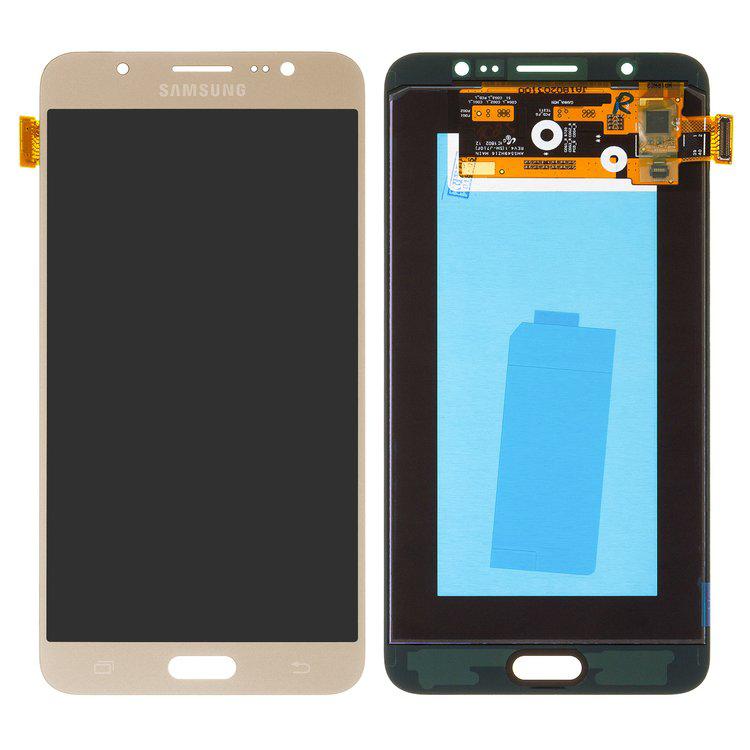 

Дисплей для Samsung J710 Galaxy J7 (2016), золотистий, із сенсорним екраном, оригінал (переклеєне скло)