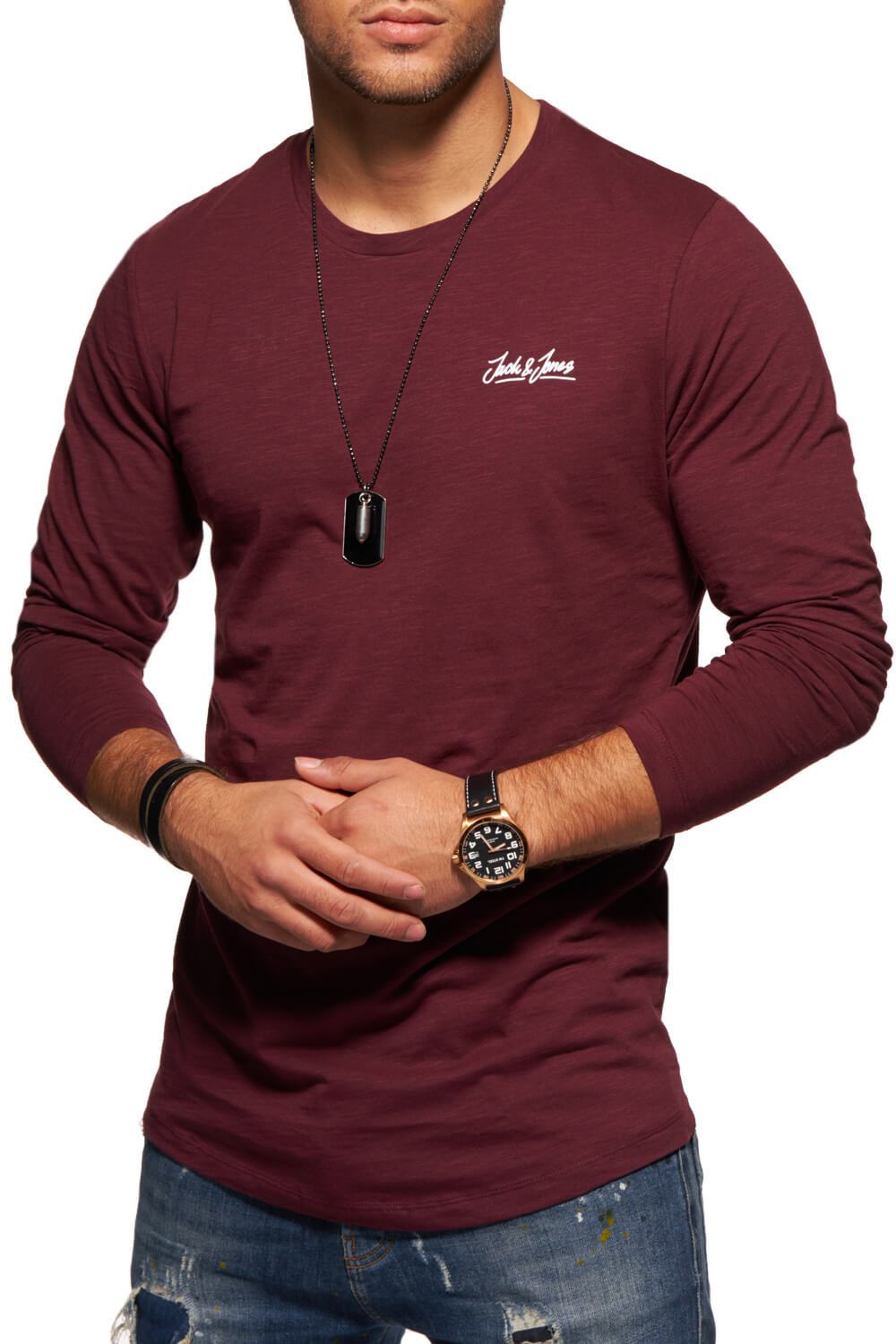 

Лонгслив Jack & Jones Port Royale XXL бордо