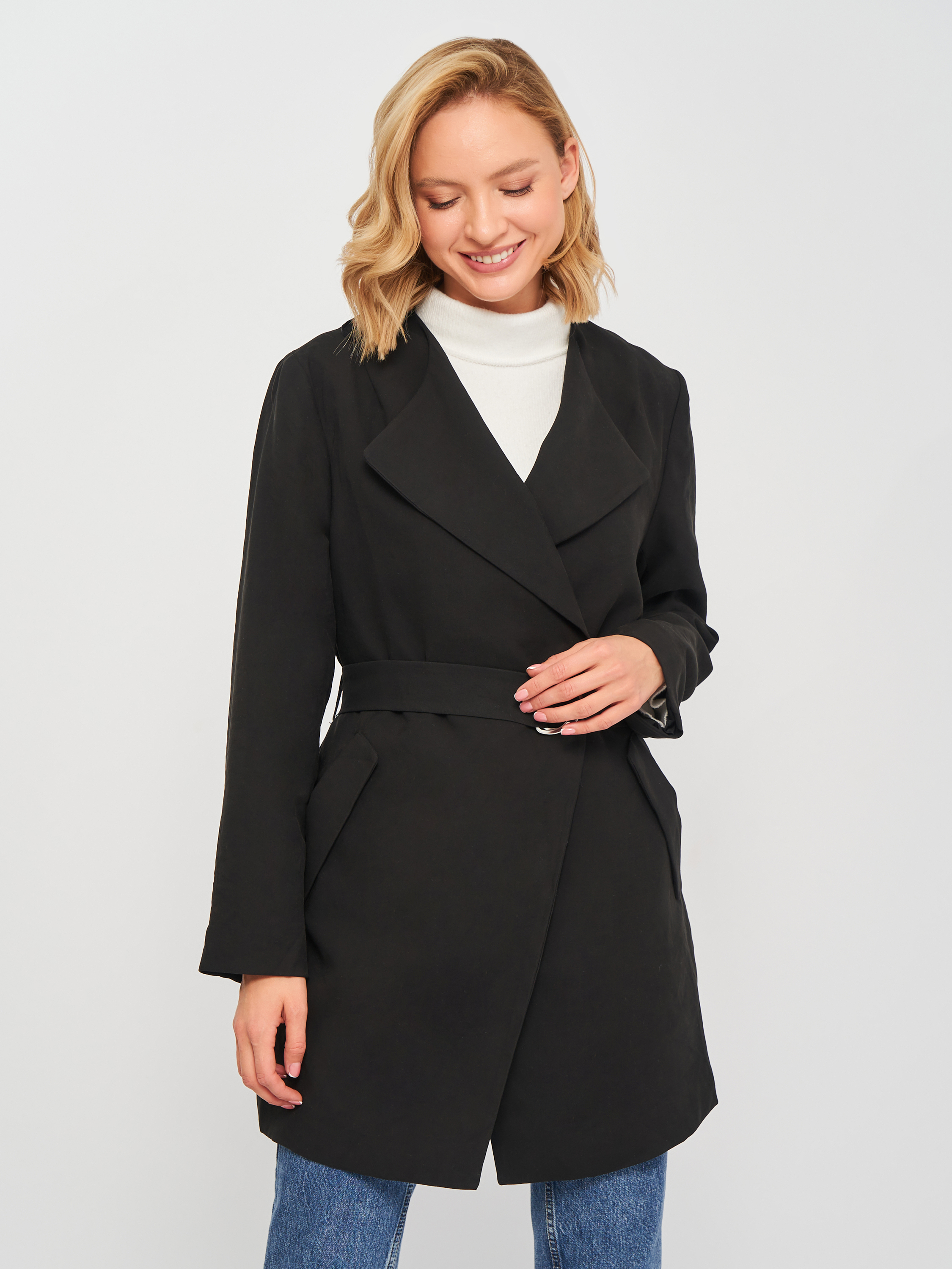

Плащ H&M 0833548-1  Черное, Плащ H&M 0833548-1 S Черное