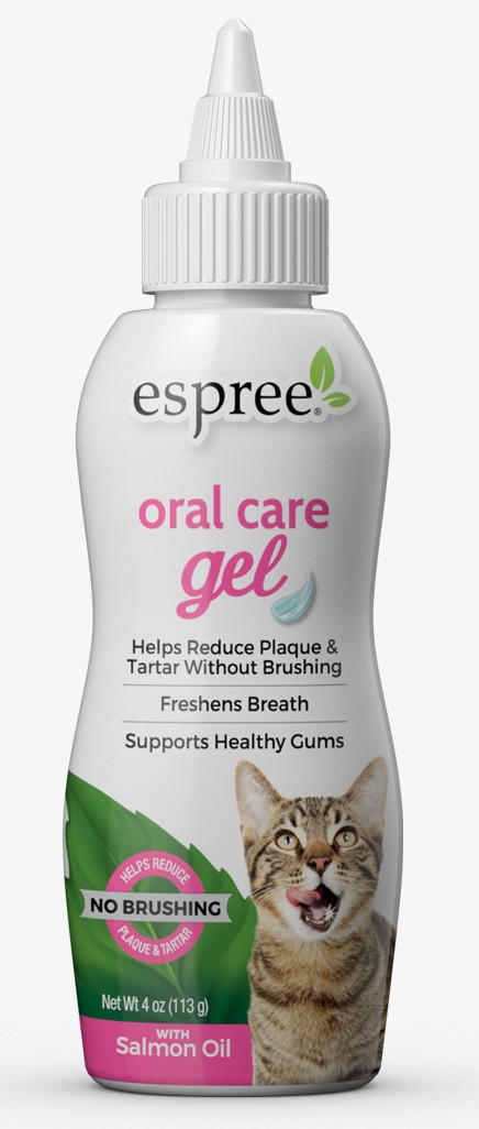 

Гель для ухода за зубами кошек без чистки Espree Oral Care Gel Salmon со маслом лосося 118 мл