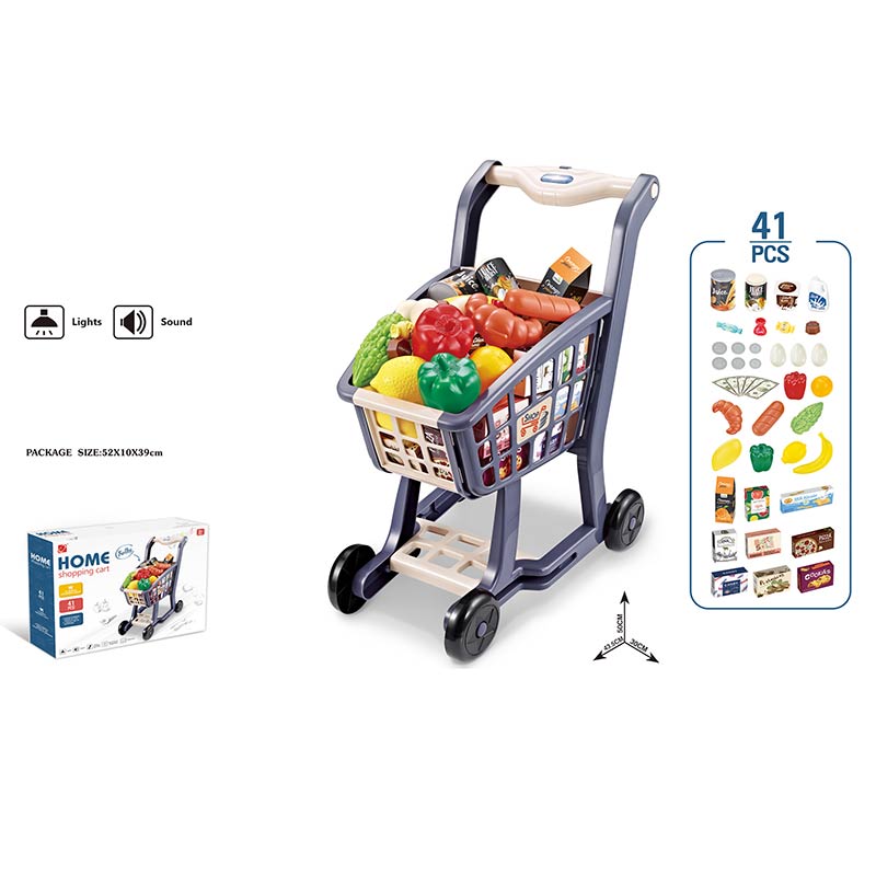 

Тележка с продуктами свет-звук кор.42,5*50*30 см 668-101