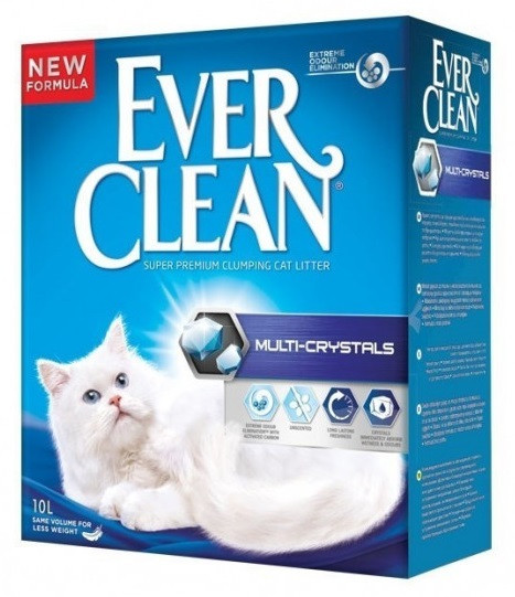 

Наполнитель комкующийся с силикагелем Multi Crystals Ever Clean 6 л