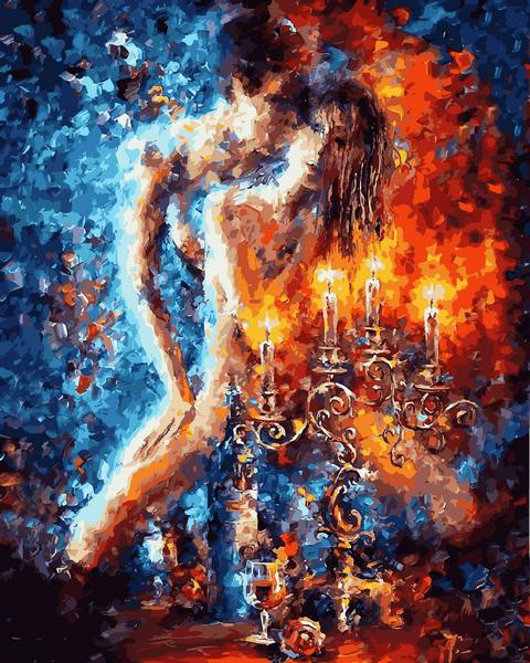 

Картина по номерам рисование Babylon VP1424 Ночь влюбленных 40х50см набор для росписи по цифрам в коробке