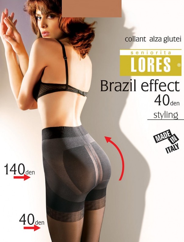 

Колготки утягивающие Lores Brazil effect 40 den 5 (XL) Натуральные