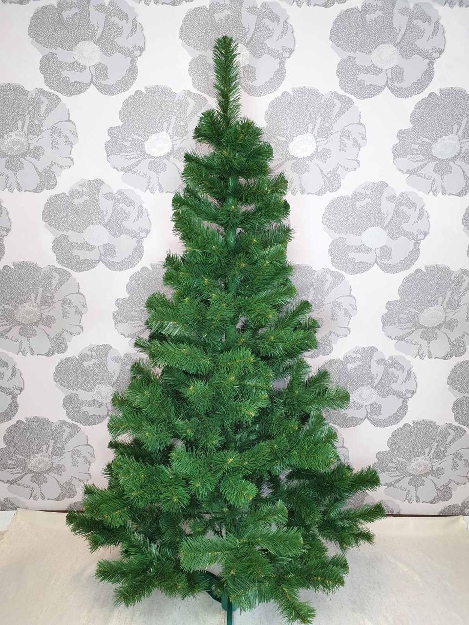 

Новогодняя искусственная елка зеленая 220 см. "Сказка" ПВХ