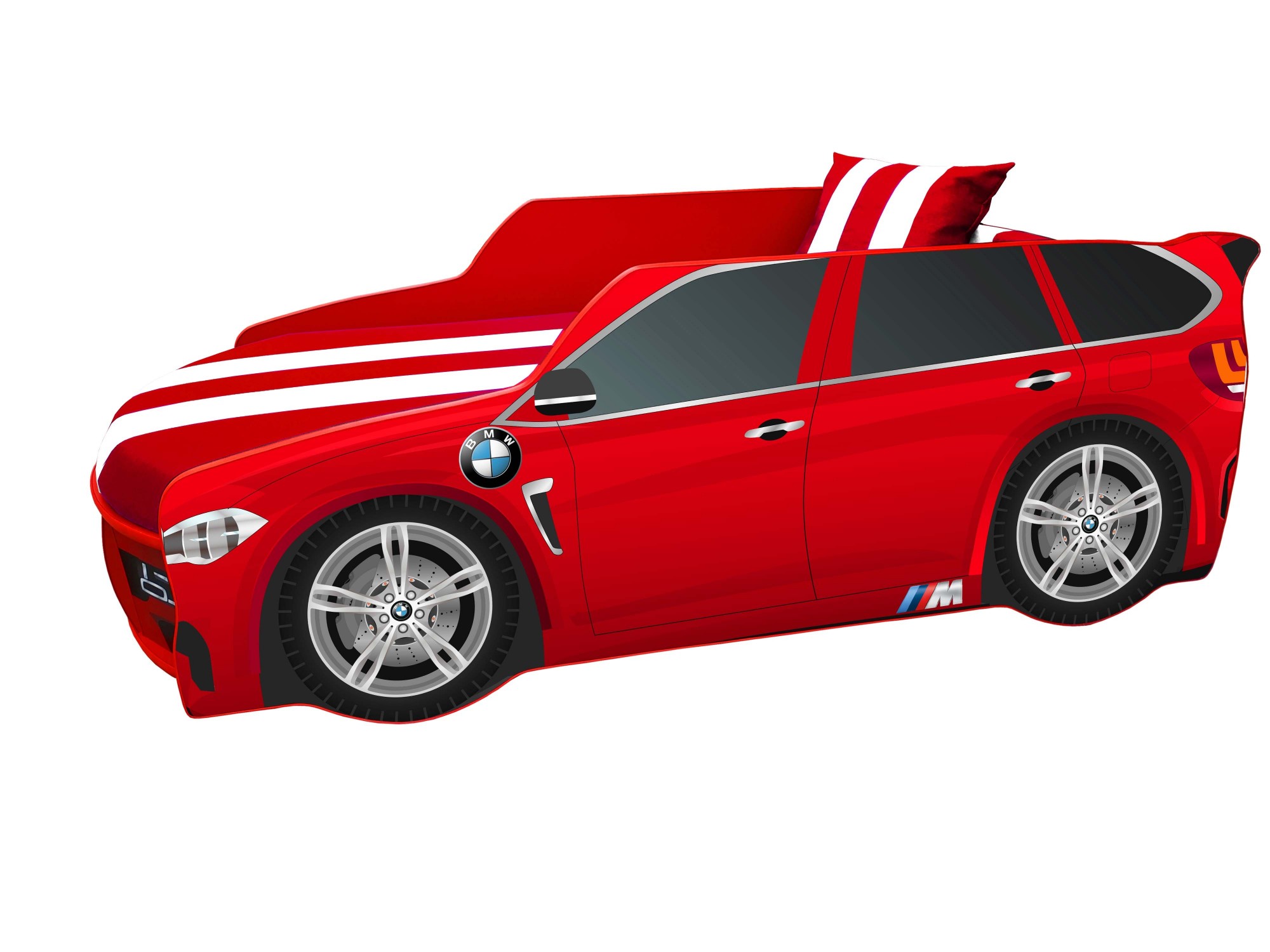 

Кровать машина Viorina-Deko BMW Premium 80/180 красная