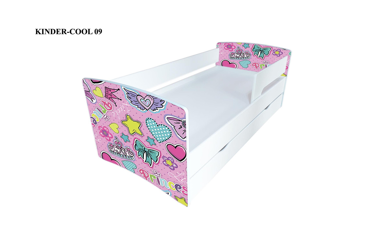

Кровать детская Viorina-Deko Kinder-cool №9 80*170 см с ящиком и бортиком белая