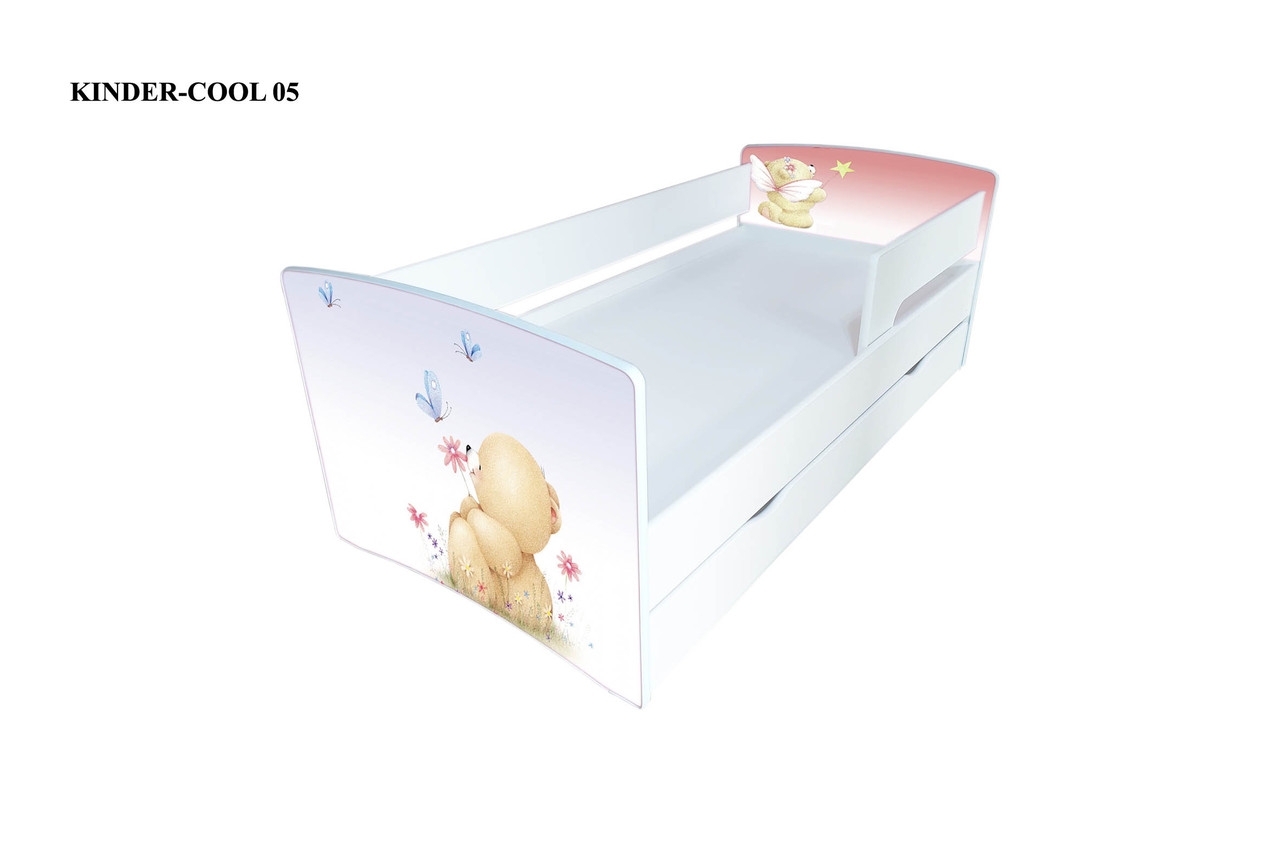 

Кровать детская Viorina-Deko Kinder-cool №5 80*170 см с ящиком и бортиком белая