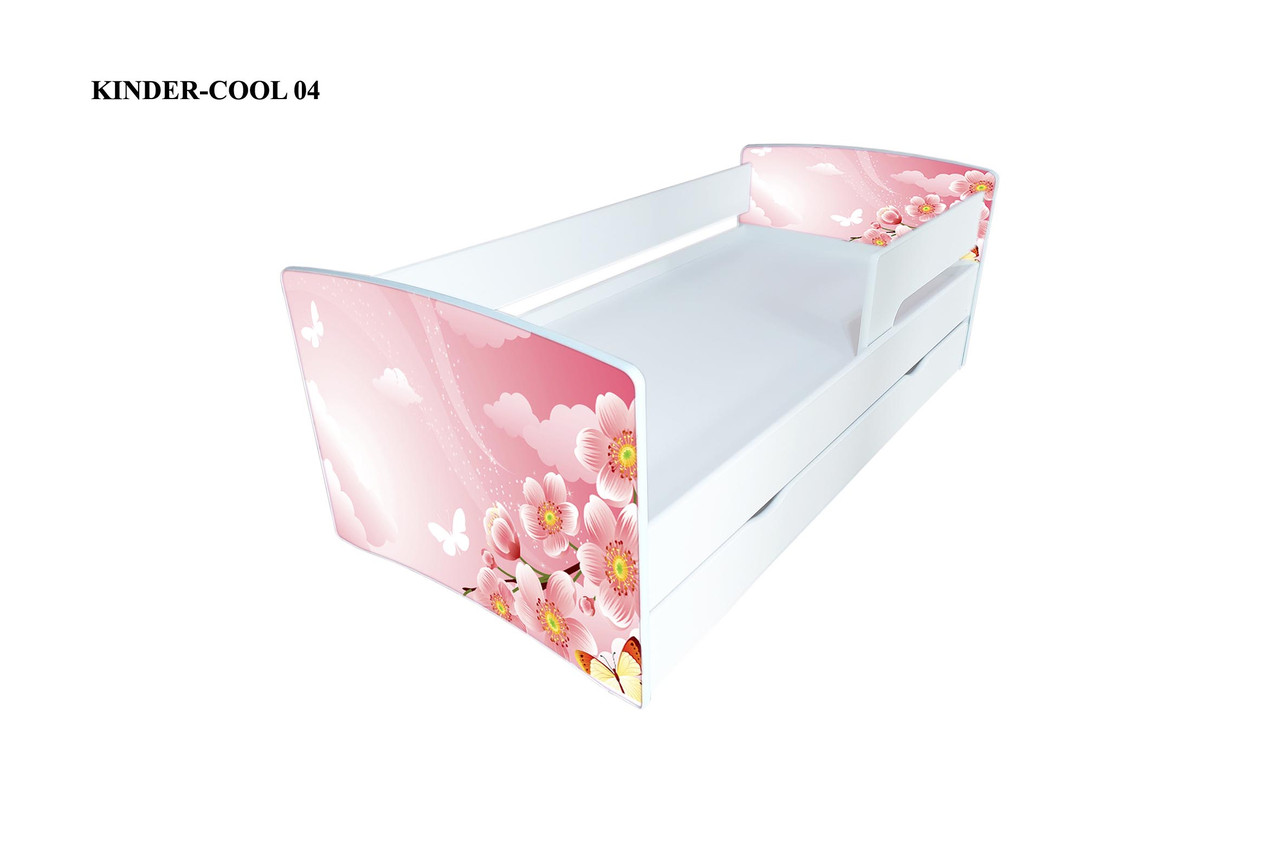 

Кровать детская Viorina-Deko Kinder-cool №4 80*170 см с ящиком и бортиком белая
