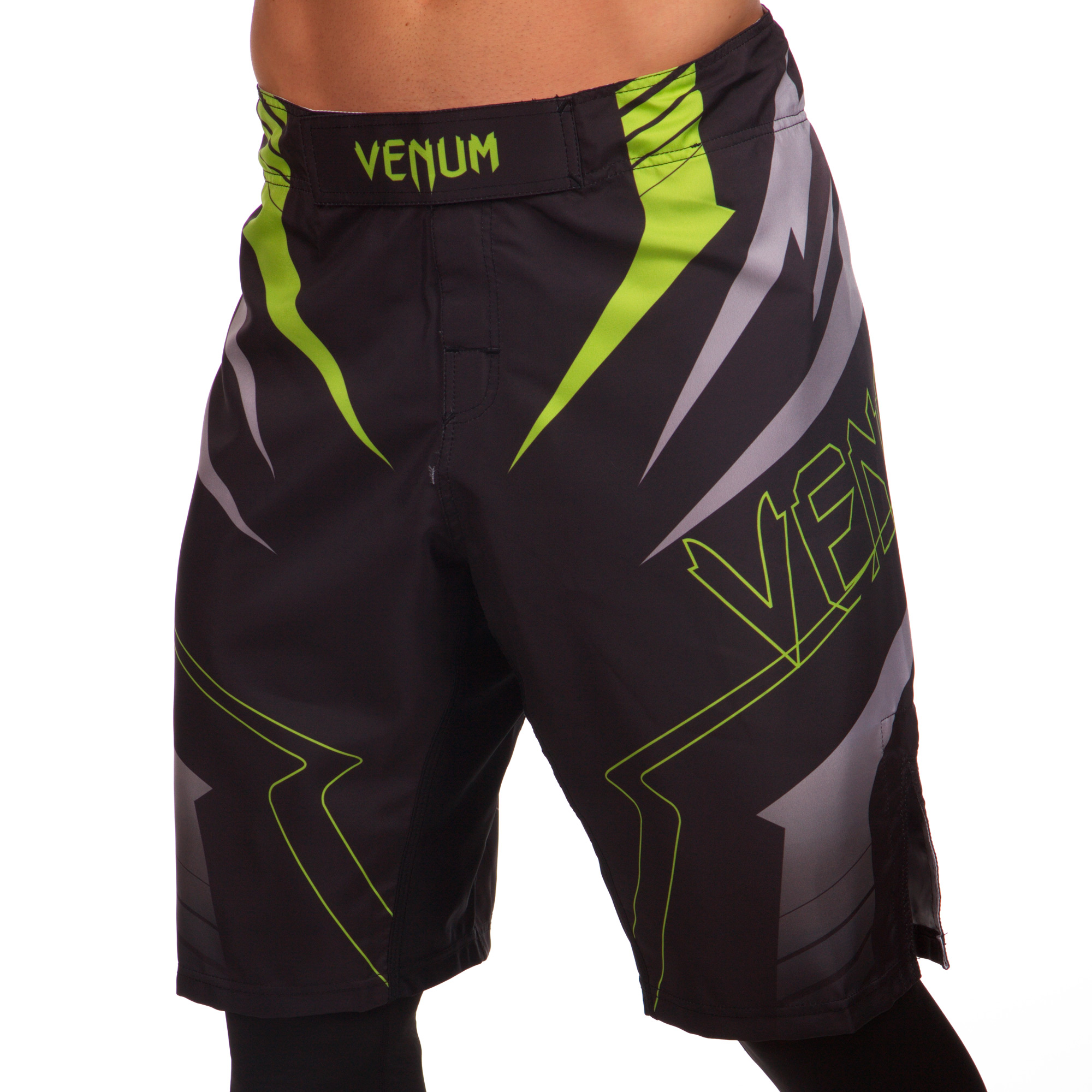 

Шорты для смешанных единоборств ММА Venum SHARP CO-5805 (PL, р-р M 46-48 , черный-салатовый)