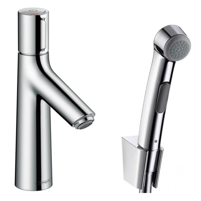 

Смеситель для умывальника Hansgrohe Talis Select S 100 со сливным клапаном и гигиеническим гарнитуром, хром (72291000)