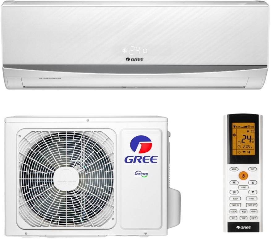 

Кондиционер GREE GWH09QB-K6DND2E LOMO INVERTER Wi-Fi WHITE